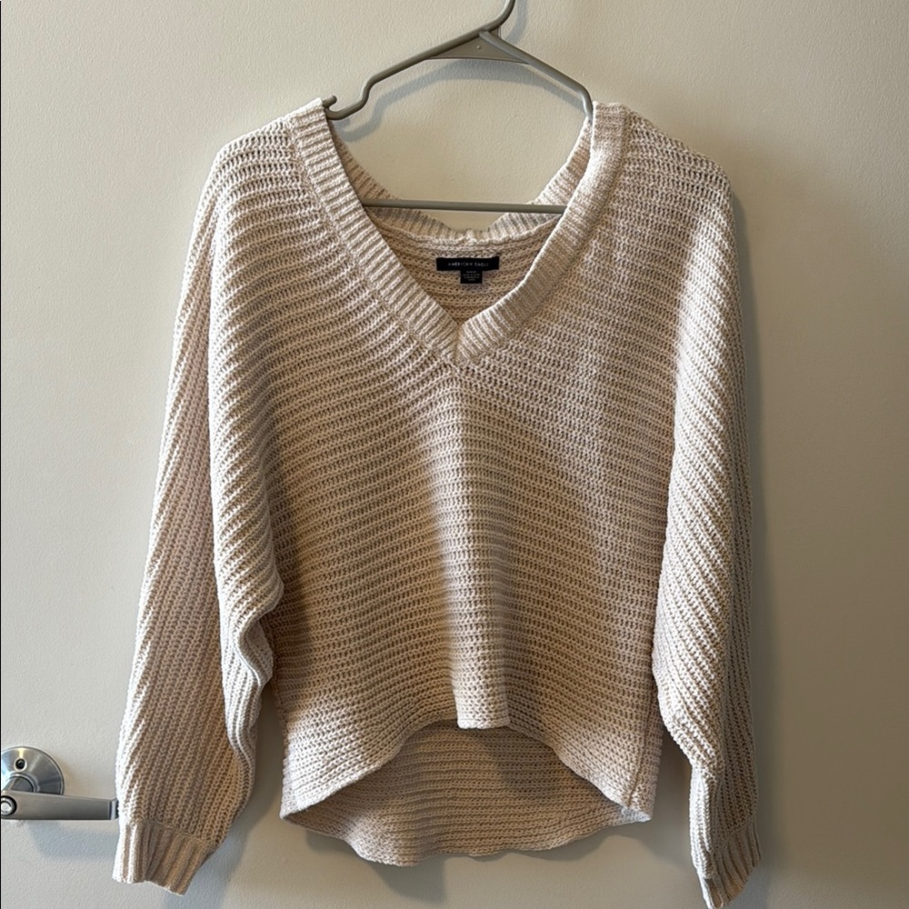 American Eagle Cream Sweater